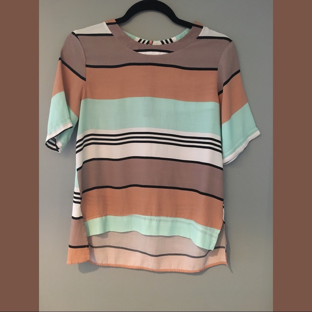 Color Blocked Potter’s Pot Blouse